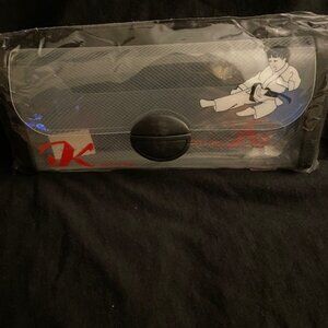 Vintage 1996 Flomo Karate Ribbed Plastic Pencil Case.  Karate motif, Sealed NWT